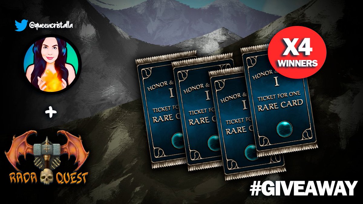 ✨Have you already played <a href="/RadaQuestTCG/">RadaQuestTCG</a>? it's time to start your adventure with this new #giveaway

1) Follow <a href="/RadaQuestTCG/">RadaQuestTCG</a>  &amp; <a href="/queencristalla/">Cristalla 👑 NFTOPIA Expo: Aug 16-17</a>
2) Like, RT &amp; tag 2 friends
3) Comment WAX address

#WAXNFT #radaquesttcg