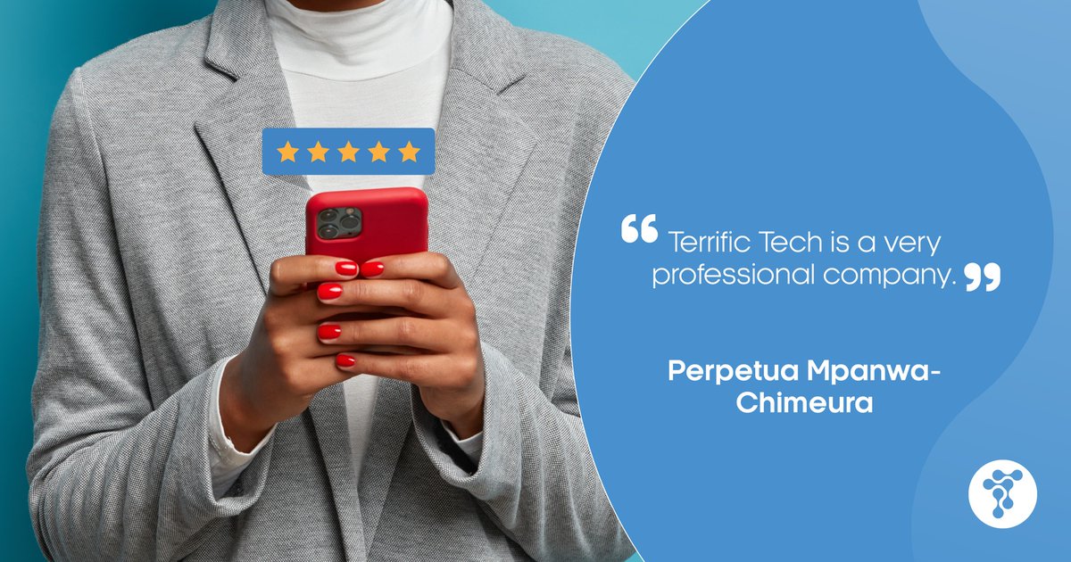 terrifictechzw's tweet photo. Once again, thank you for choosing Terrific Tech.

Contact us:
info@terrifictech.co.zw
https://t.co/2SPdDSKN3g

#TerrificTech #CertifiedTraining #MicrosoftPartners #ITExperts #CloudSecurity #ExamCentre #ITSupport #ModernWork #SoftwareUpgrade #Microsoft365 #ITSupport #PowerBI https://t.co/aursk381o1