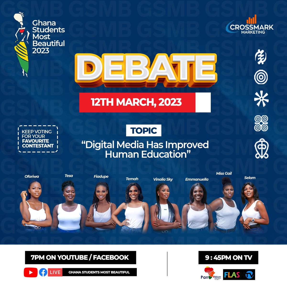 Ghsmb_'s tweet photo. Has Digital Media it really been able to improve the education of humans or rather been a huge demerit to Human acquiring extensive Knowledge

Join the ladies this Sunday at 7:00pm on YouTube and Facebook [Ghana Students Most Beautiful]

#GSMB_2023👸🏾#19years #AshaimanBrutality https://t.co/rVE2kXctkk