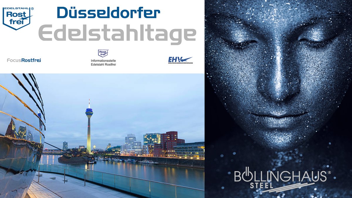 We are happy to be one of the sponsors of this year’s Edelstahltage, which take place in #Duesseldorf  from Mar. 29-30📍 It is a great opportunity to come together, to network &amp; to share experiences.
Register now via edelstahltage.com/anmeldung/
#edelstahltage #stainlesssteel