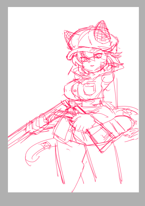 この娘を頑張って描きたい 