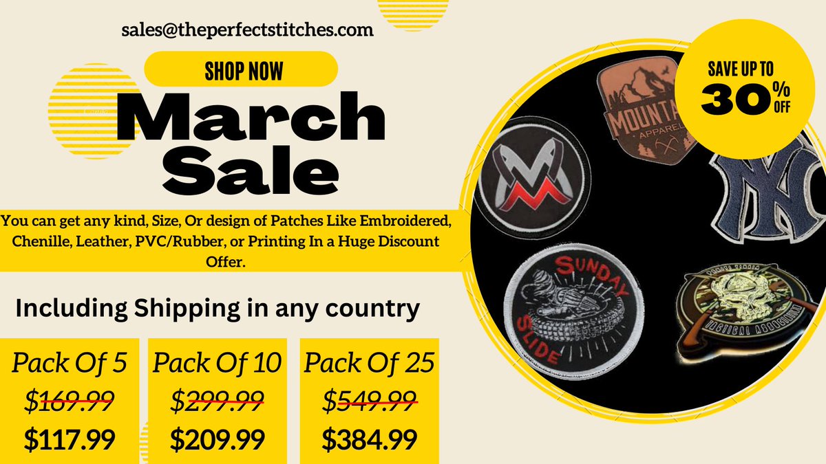 Shaz_Embroidery's tweet photo. Fantastic Offer with an amazing quality patch... (If you want any patches. So you can text me)
#embroidery 
#embroideredpatches
#DragRace
#Bellator292
#loveafterlockup
#iubb
#MCRAUCKLAND
#TrendingNow 
#Trendingtweet https://t.co/t6IA6FjiWn