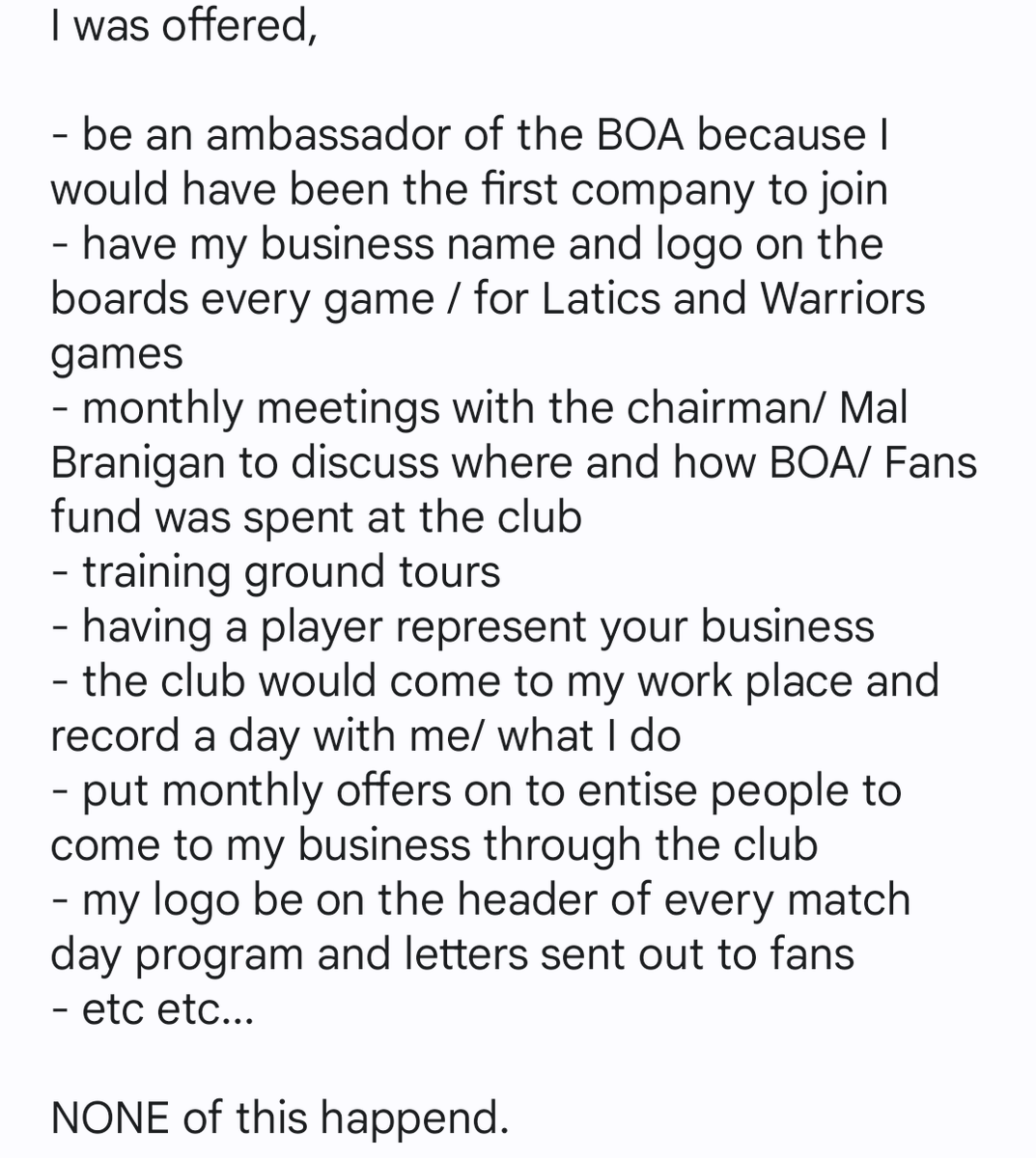 xollyjohn's tweet photo. Sorry it's long winded and probably bad grammar. ( I'm not the brightest spark ) 🤣👍

Where the bloody hell is all that money going ?

Thought I would share a little bit... #wafc 

@PKendrickWIG https://t.co/e8OCvCTfek