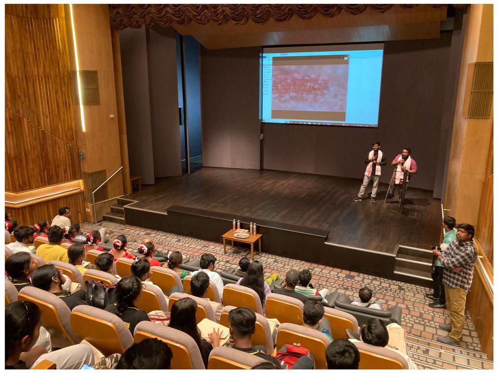 HumaraMovie's tweet photo. We are thankful to @tatasteelfoundation for inviting us to screen our film @tortoiseundertheearth as a part of the initiative Samuday ke Saath (Samvaad: A Tribal Conclave).
Thank you to all team members and organising committee.
#tortoiseundertheearth #humaramovie https://t.co/ZfJB1DUPxd