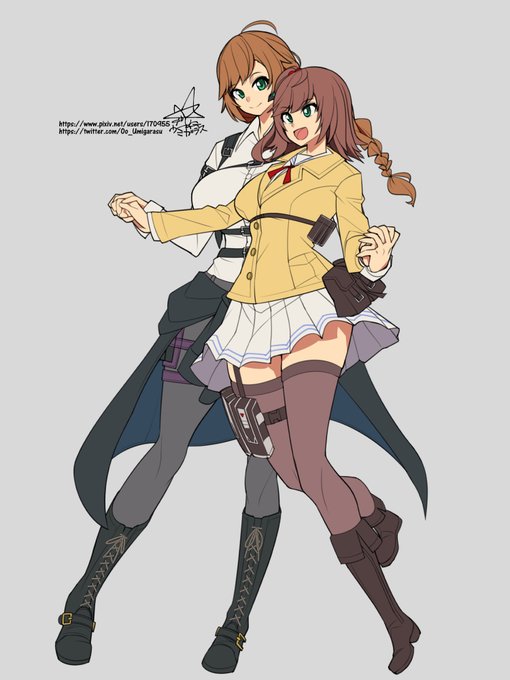 トモちゃん&リアンちゃん。色分けだけ(*'▽')🖌 