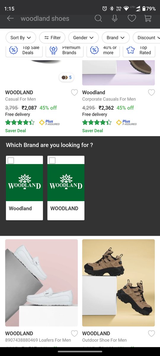 pragneshcp's tweet photo. What do we select for @Woodland if @Flipkart asks for such a  selection for customers?? https://t.co/FC5vIxCQZt