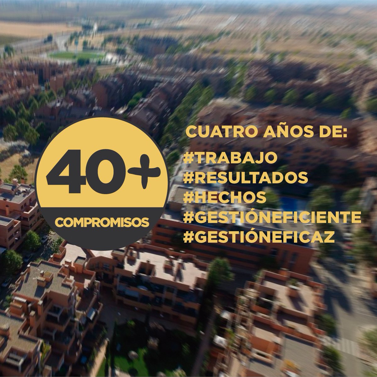 40compromisos's tweet photo. Hemos realizado una valoración de compromisos cumplidos que podéis ver directamente. Comprobareis que lo nuestro no ni es posar ni hablar. Lo nuestro es trabajar.
https://t.co/EejaHBvOe2 https://t.co/QxtB3SUwpD