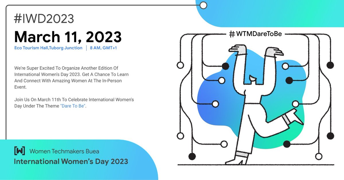 JennDdev's tweet photo. 9am at the dot it's time for @WTMBuea IWD'23. It's a thrilling event every year. So much to learn, share and network.
Its all about Daring To Be. We might just get there if we Dare to Be.
#WomenTechmakers
#WTMDareToBe
#IWD2023 
@WTMBuea A vibrant community of women that code. https://t.co/iyxONK0CZT