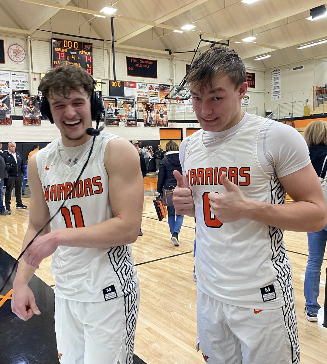 <a href="/BHSUFB/">BHSU Football</a> Wyoming State basketball championship game tomorrow night!! QB or WR? Or both cause they been crushing it as teammates since kiddy garden. One last dance before they arrive. LFG boys!! <a href="/BreskeJosh/">Coach Breske</a> <a href="/CoachBenBlake/">Ben Blake</a> <a href="/PredictsWyo/">WyoPredicts</a> <a href="/wyopreps/">WyoPreps</a> #ringszn <a href="/Kade0705/">Kade Weber</a> <a href="/BrockDouzenis/">Brock Douzenis</a>