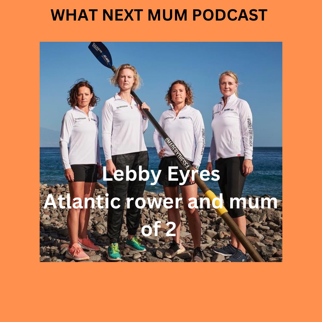 Listen to <a href="/LebbyE/">Lebby Eyres</a> and I chat about rowing the Atlantic and motherhood on the What Next Mum Podcast podcasts.apple.com/gb/podcast/wha…