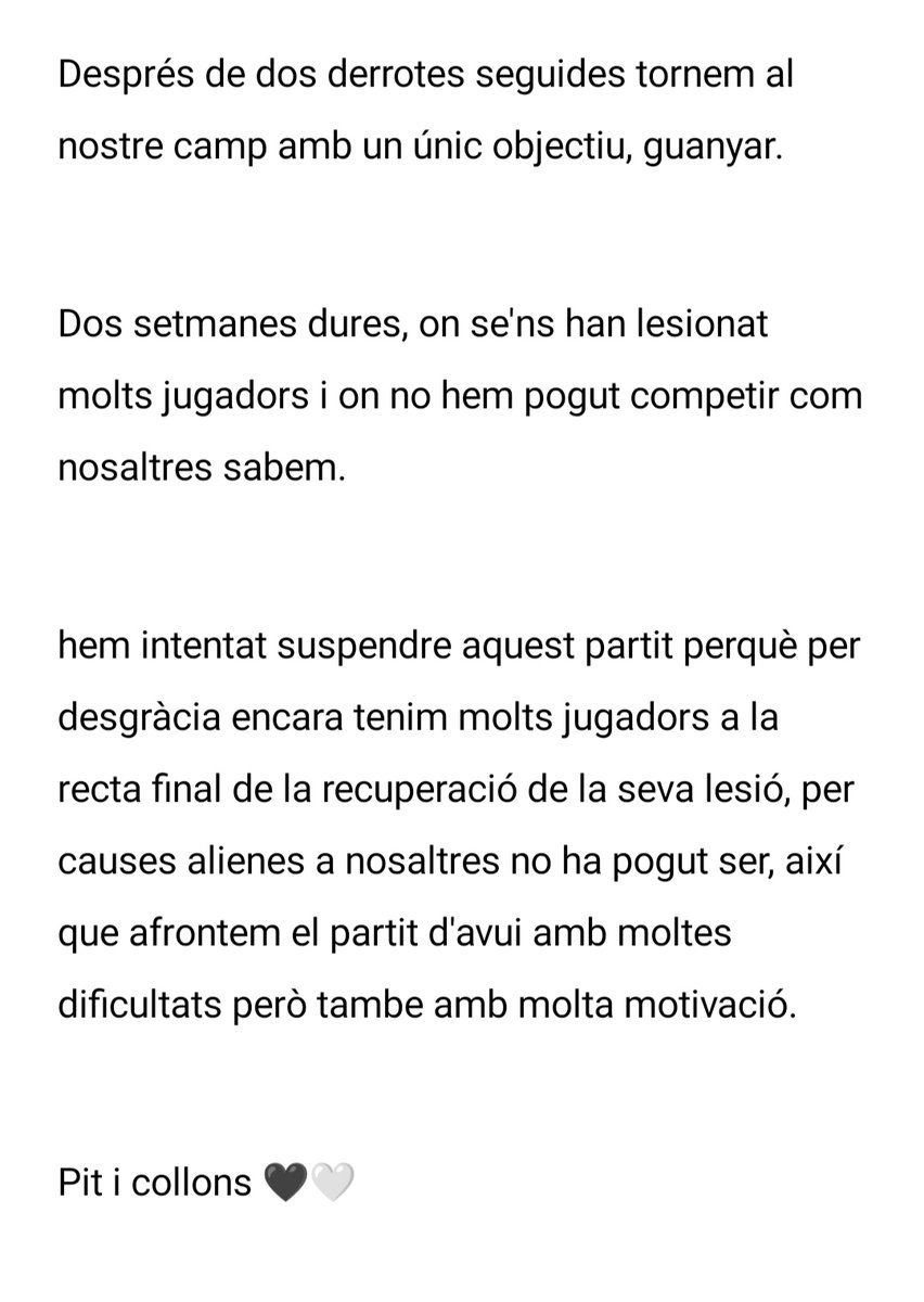 Día de partit! 

📆 Jornada 22
🏟️ Municipal Atlètic Sant Ponç
⏰ 17:00
🆚 <a href="/stprivat_fc/">F.C. Sant Privat d’en Bas</a>