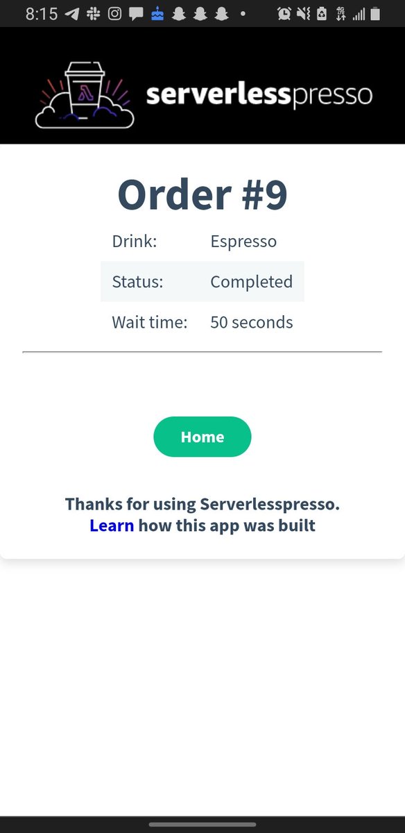 cloudsege's tweet image. Looks nice 
#AWS #awsserverless #CloudComputing
@awsserverless @AWS