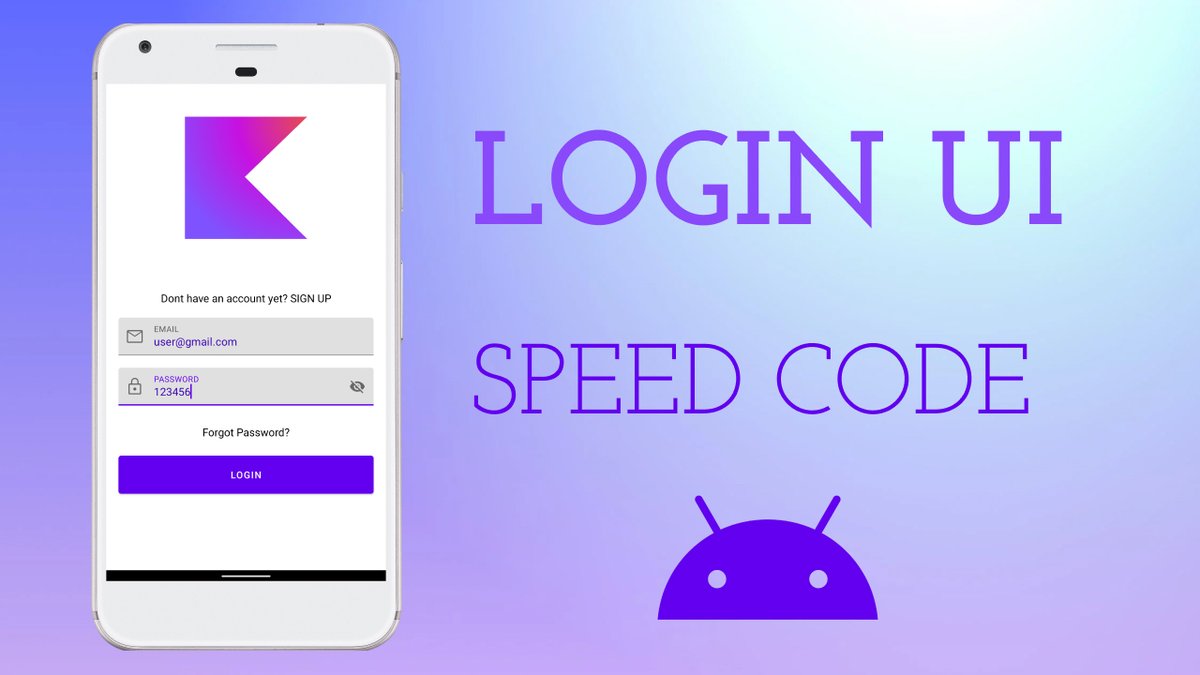 native_MB's tweet image. Lesson 35 - Clean Android LOGIN APP UI • SPEED CODE • 2023
#NativeMobileBits #3amCoding
youtu.be/EbjV0KTzMGw
github.com/droid-lover/Lo…
#speedcode #android #cleanloginUI #kotlin #opensource
"Please Subscribe 🧡 & share"