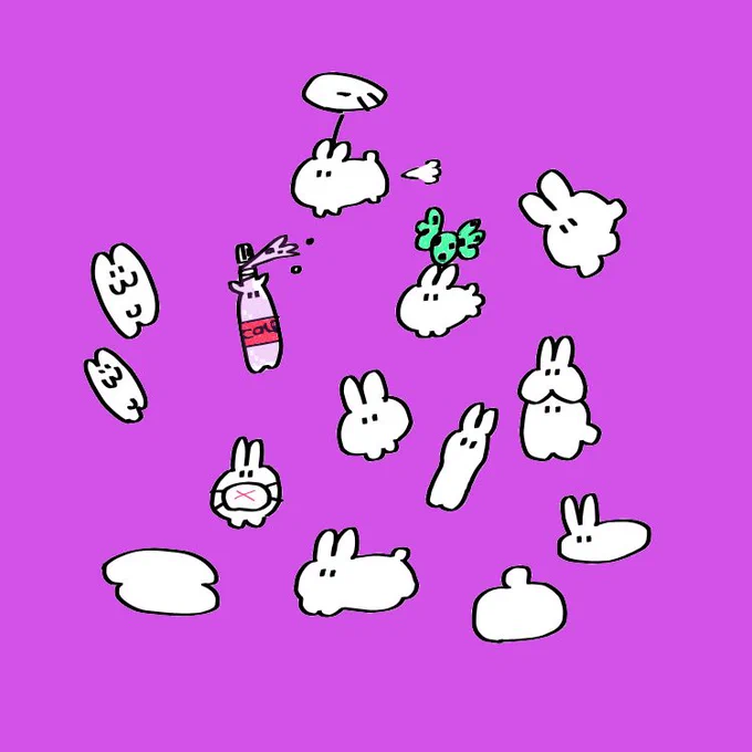 様々なうさぎ #お絵かき 