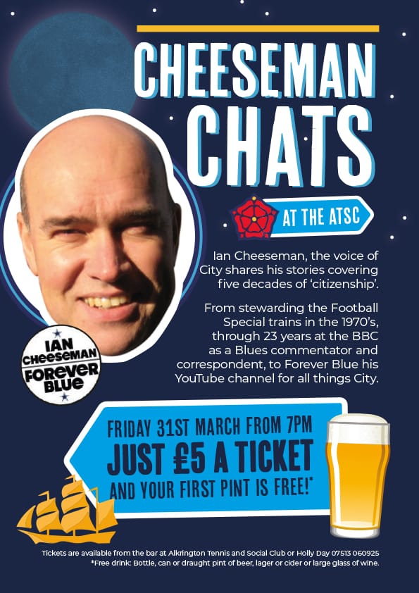 Come along for a night of entertainment to ATSC. Details of tickets are below. 1st drink free!
<a href="/IanCheeseman/">Ian Cheeseman</a>