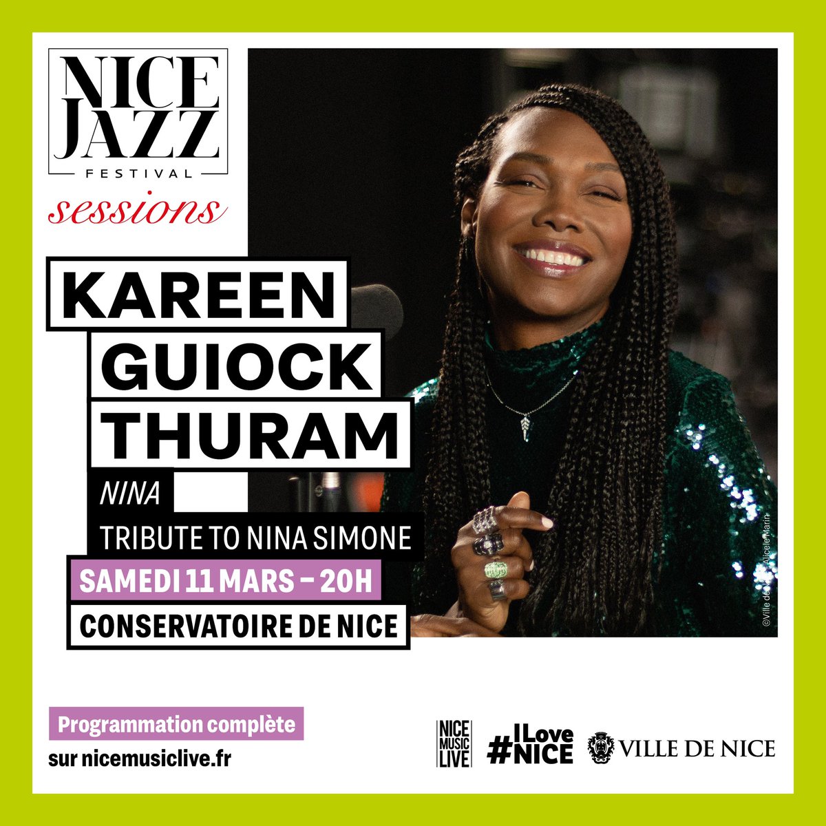 Ce soir @Kareenkg à 20 heures au conservatoire de <a href="/VilledeNice/">Ville de Nice</a> dans le cadre des <a href="/nicejazzfest/">Nice Jazz Fest</a> sessions <a href="/nicemusiclive/">NiceMusicLive</a> !
