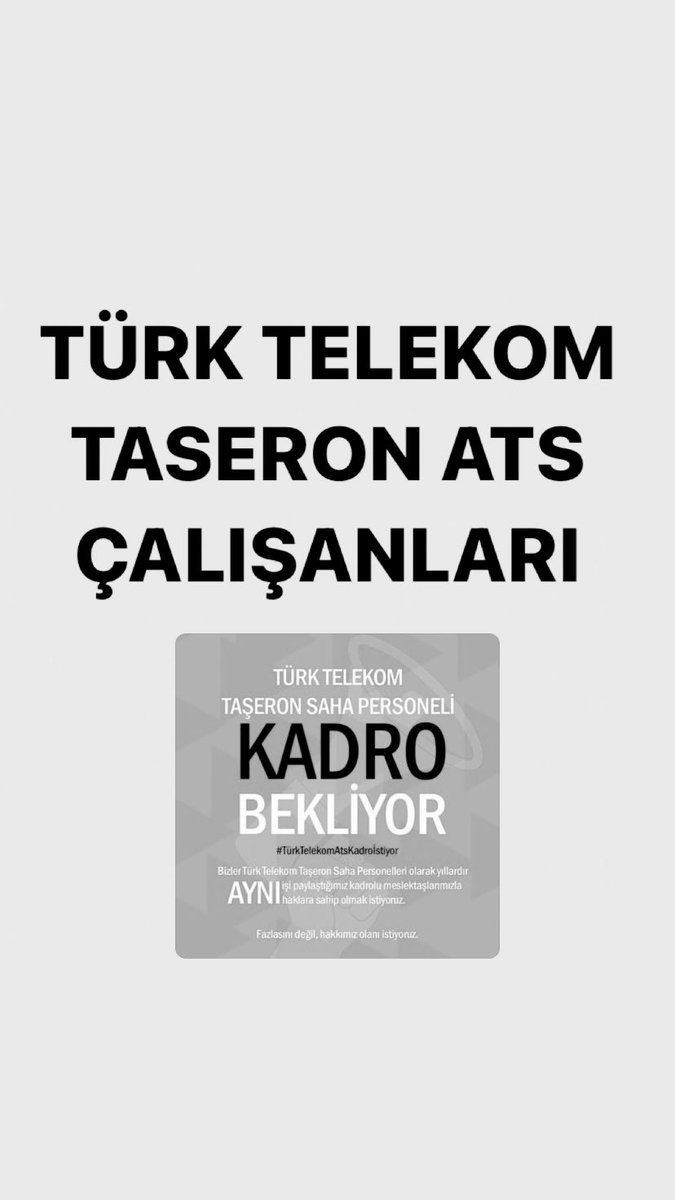 Ayrımsız Kadro Açık ve Net ! 
<a href="/RTErdogan/">Recep Tayyip Erdoğan</a> <a href="/Akparti/">AK Parti</a> <a href="/vedatbilgn/">Vedat Bilgin</a> <a href="/turkiskonf/">TÜRK-İŞ</a> <a href="/VeliSolak/">Veli SOLAK</a> <a href="/oziletisimis/">Öz İletişim-İş</a> <a href="/mnurgulluoglu/">Mehmet Nur Güllüoğlu</a> <a href="/umitonaltr/">Ümit Önal</a> @Av_Burcu03 <a href="/fethigurer/">Ömer Fethi Gürer</a> <a href="/dbdevletbahceli/">Devlet Bahçeli</a>