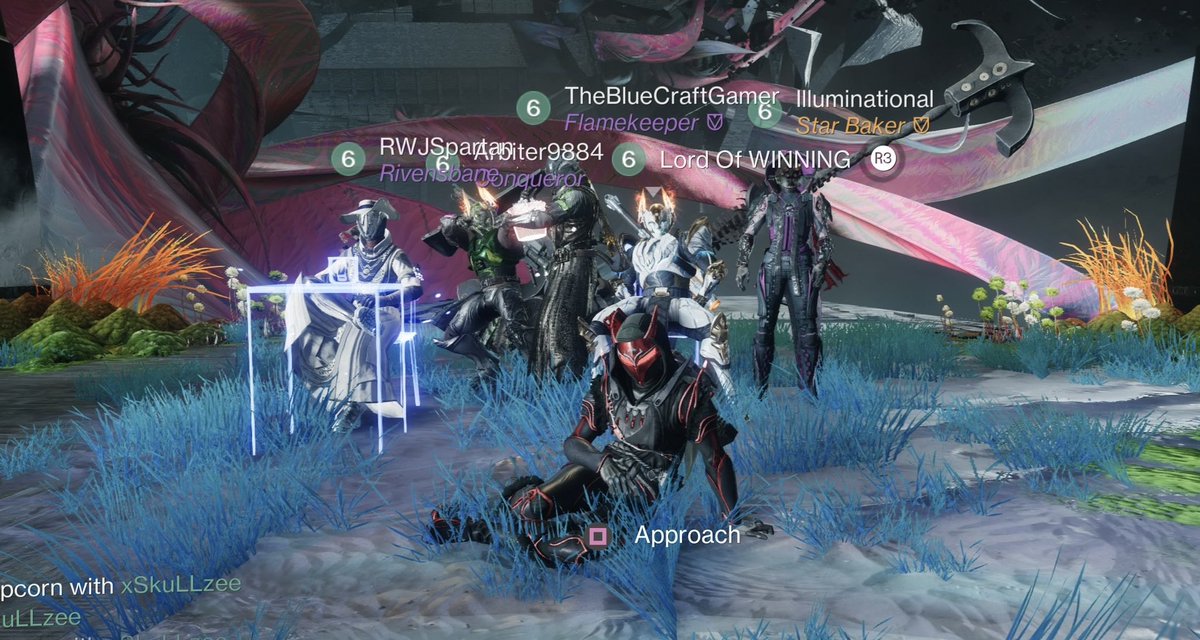 xSkuLLzee's tweet photo. Couldnβt be more proud of our raid team today/night.. Weve never raided nor played together (except Spartan and I).. and we stuck it out for a #DestinyDay1 completion! Definitely a good time, and everyone did amazing! #RootofNightmares #LFGTeam #smallstreamer https://t.co/IbwSlJrEAb