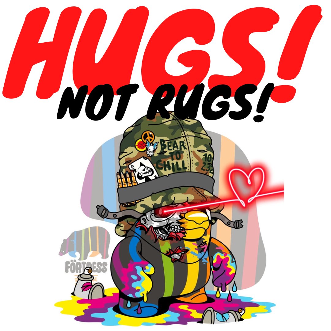 Happy Weekend <a href="/TeddyTroops/">Teddy Troops</a> 

An awakened mind is not interested in drama, conflict or chaos.

#floorislowartishigh #hugsnotrugs