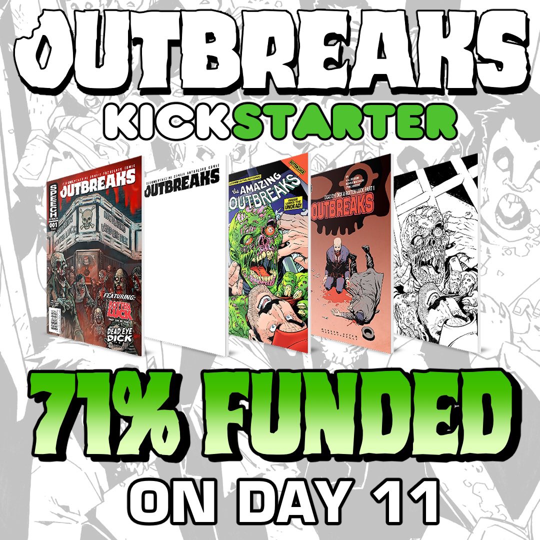 71% funded so far!

My passion project, OUTBREAKS, is live on Kickstarter right now and I need YOUR HELP to turn this book into a reality.

Here is the Kickstarter:

kickstarter.com/projects/speec…

Read the first 5 pages for FREE at:
speechcomics.com