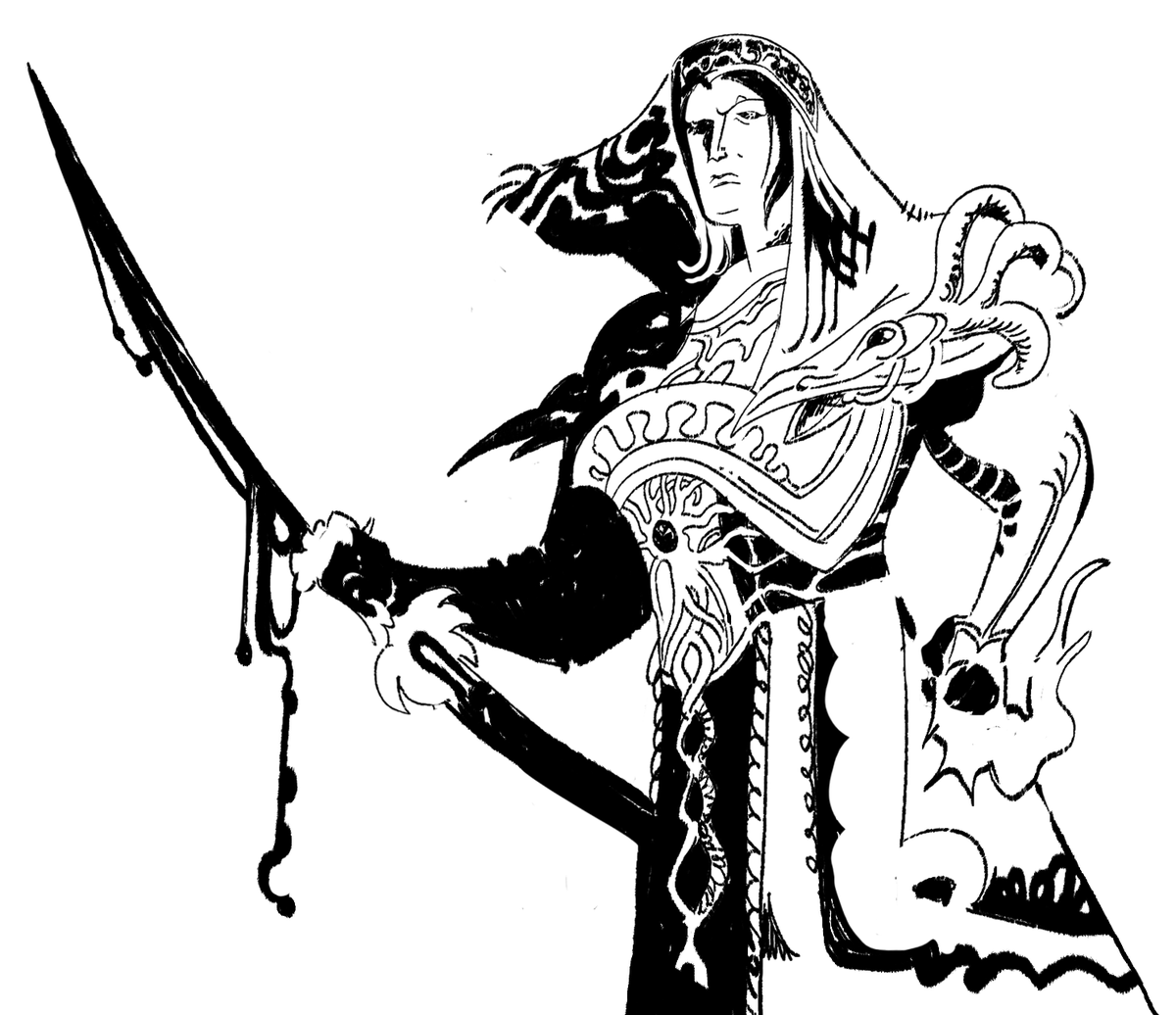 hey folks, i am now opening up my limited Foul Tarnished commissions, $50, b&amp;w, in a "newspaper-ready" style that evokes character over likeness. an additional $50 for full color, the Casper treatment. 
my DMs are open for 10 slots. 