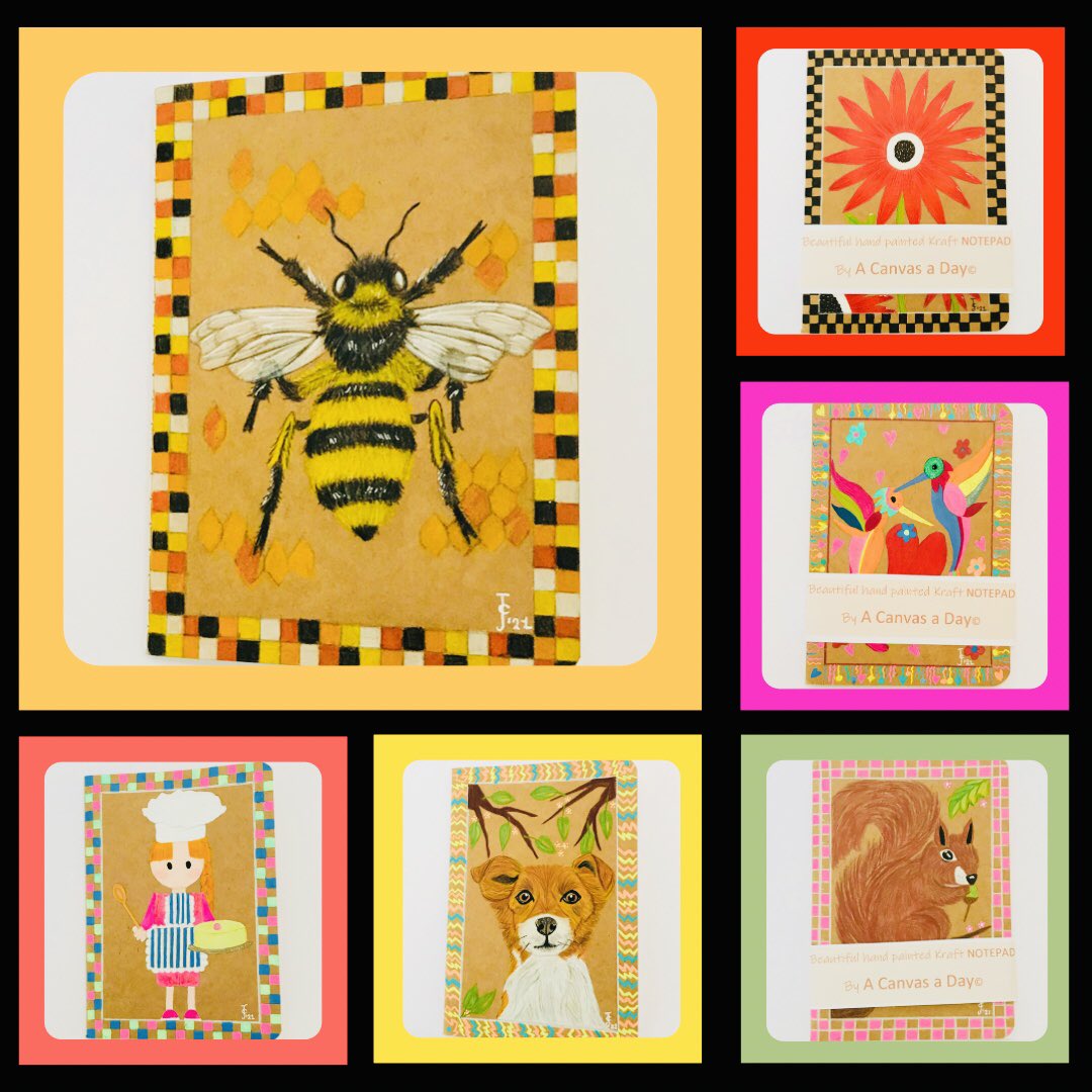 ACanvasaDay's tweet image. 'K' is for Kraft notepads! Handdrawn by moi! 
besthandmade.co.uk/store/a-canvas…

#MHHSBD #notepads #scribblers #writers #handdrawngifts #ukgiftam