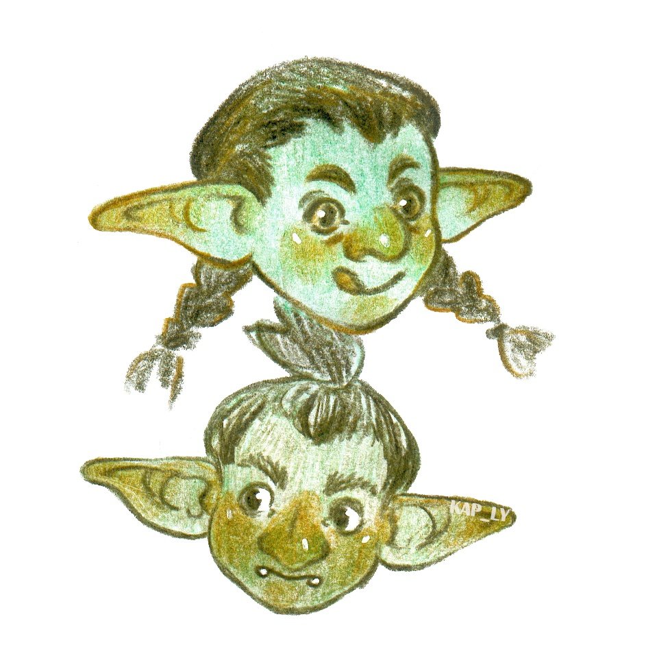 artkaply's tweet photo. Back in 2020 I tried to create my DnD character who was supposed to be a goblin girl. So there is some sketches of her!
#dnd #goblingirl https://t.co/wa1xqvF9Yw