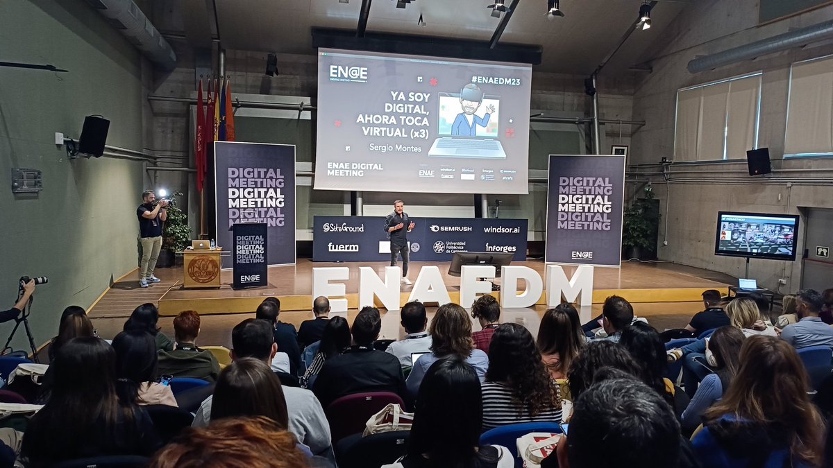JASarabia's tweet photo. #enaedm23 "el metaverso lo va a transformar todo" @sergiomontes . https://t.co/1KyCadCzQa