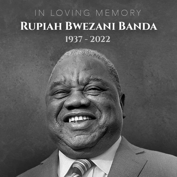 HHichilema's tweet photo. In memory of a great son of our land, the former President of Zambia, His Excellency Rupiah Banda. As we remember him, let us uphold his commitment to democracy, unity, and service to Zambia. #RIPRB https://t.co/tceSUbfIIZ