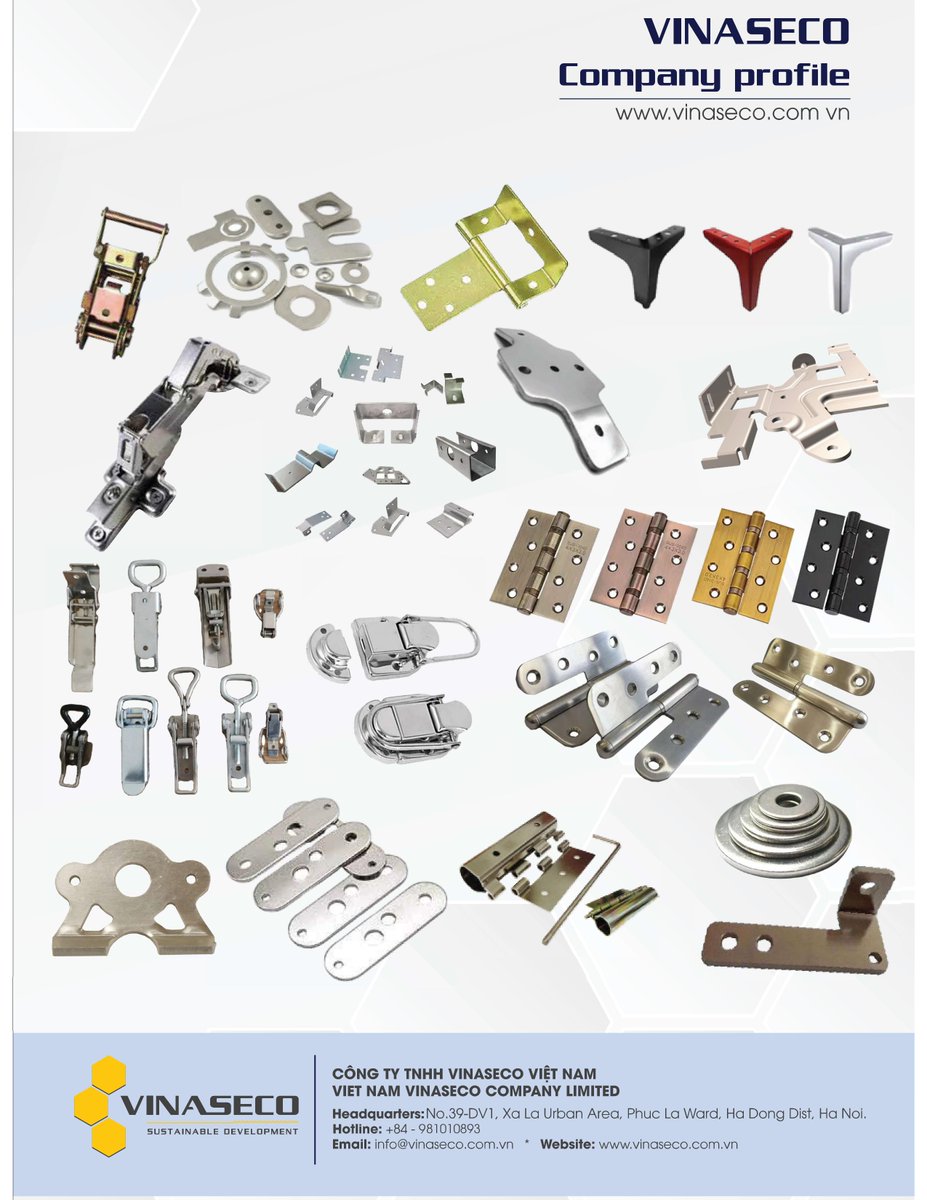 VinasecoLtd's tweet image. World’s leading producer of over-centre #fasteners, toggle #latches, toggle #clamps, band clamps, #handles &amp;amp; hinges. Buy direct from the manufacturer!
View more here: vinaseco.com.vn
Email: info@vinaseco.com.vn