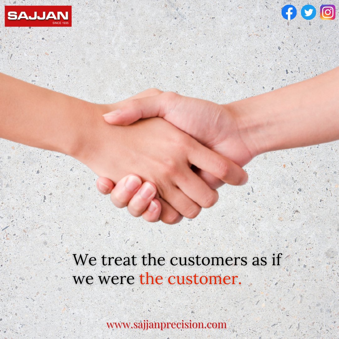 SajjanCasting's tweet photo. We treat the customers as if,
we were the customer.💯

#HIRINGNOW #hiring #quotesdaily #quotesoftheday #manufacturer #heattreatmentfixtures #lightweightfixtures #sajjanPrecision #sajjan #CASTING #castingchallenge https://t.co/i9eNkJ5i6L