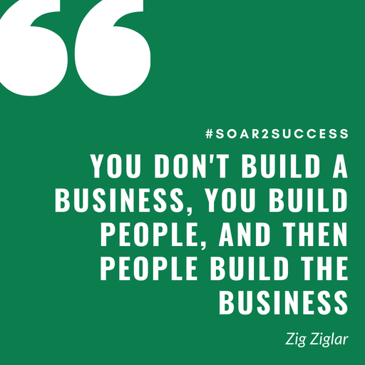 Elizabeth McCormick, Motivational Speaker (@pilotspeaker) on Twitter photo 2023-03-11 09:00:12 You don't build a business, you build people, and then people build the business. - Zig Ziglar #Leadership #Pilotspeaker #Soar2Success You don't build a business, you build people, and then people build the business. - Zig Ziglar #Leadership #Pilotspeaker #Soar2Success