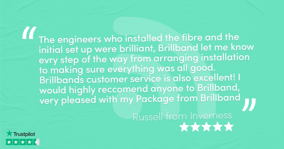 ⭐️⭐️⭐️⭐️⭐️

Another 5 star review from one of our amazing customers. Thanks for the feedback, Russell!

Join today to experience lightening speeds and industry leading customer service.

pulse.ly/2y0c42tf5d

#fast #fair #reliable #fullfibre #broadband