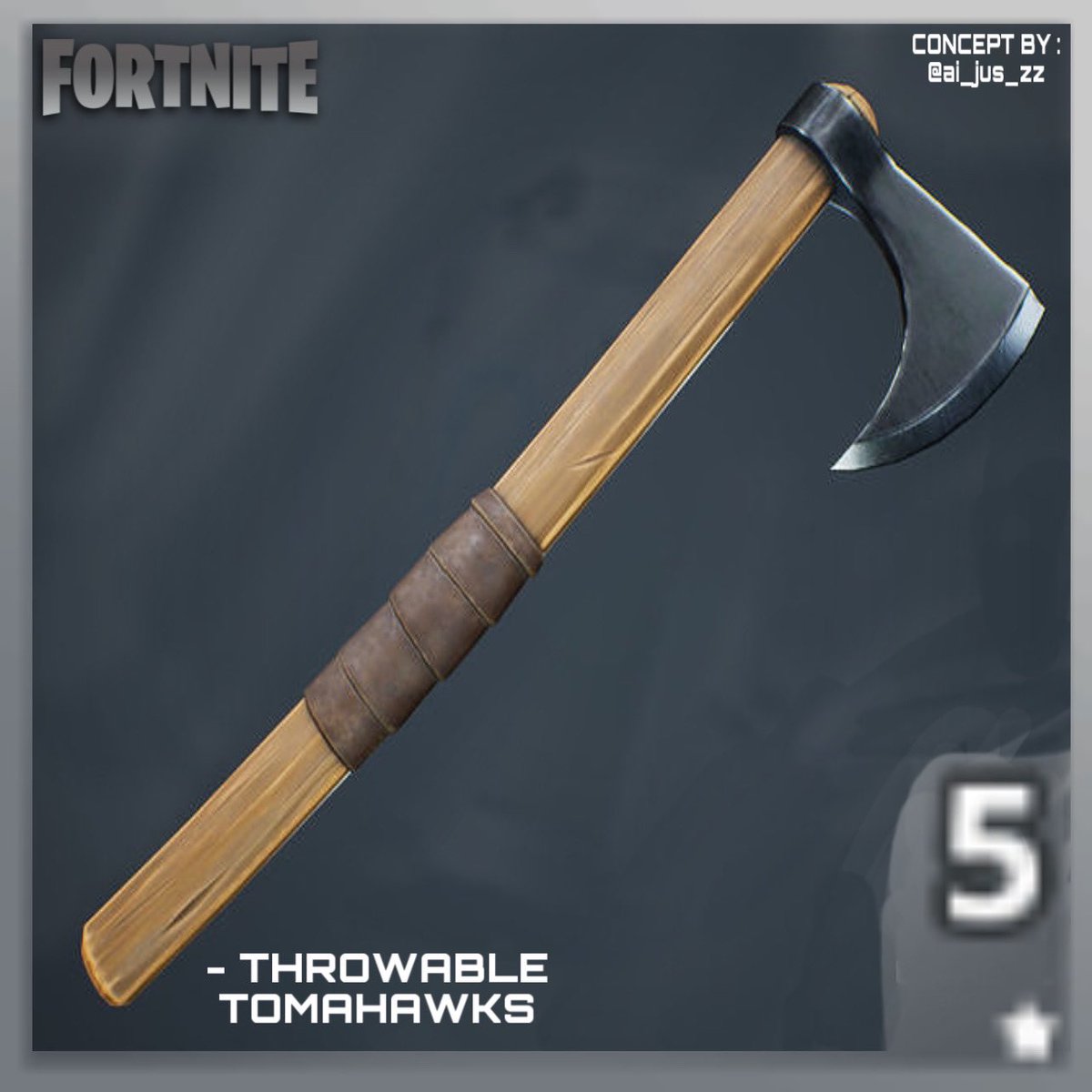 FN_EmoteRequest's tweet image. What if We Got throwable tomahawks in FORTNITE @FortniteGame #FortniteChapter2Season2 #FortniteChapter4