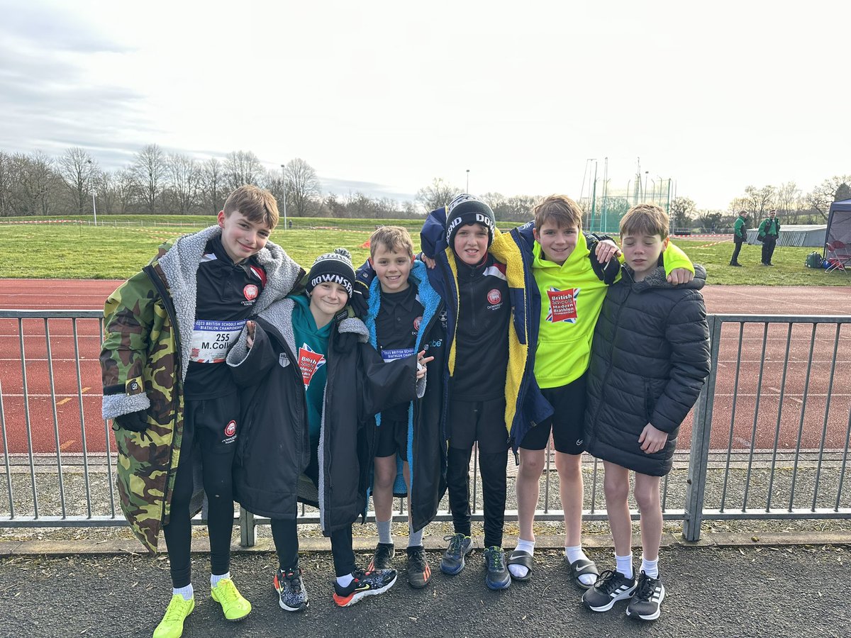Our Year 6 boys have performed superbly on the track at the @PentathlonGB biathlon this morning. #TeamDownsend #RESPECT🏃🏻🏃🏻