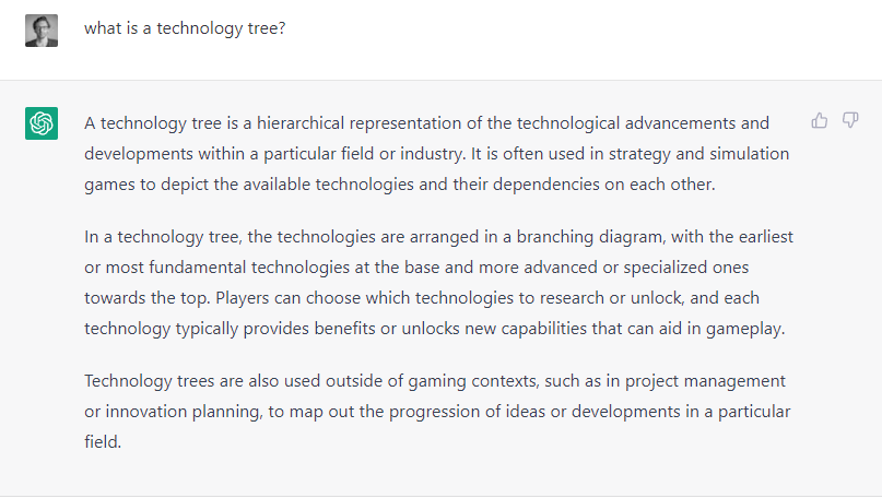 melnykowycz's tweet image. Hmmmmm, fairly accurate. #TechTree #ChatGPT but not sure why gaming is in there.