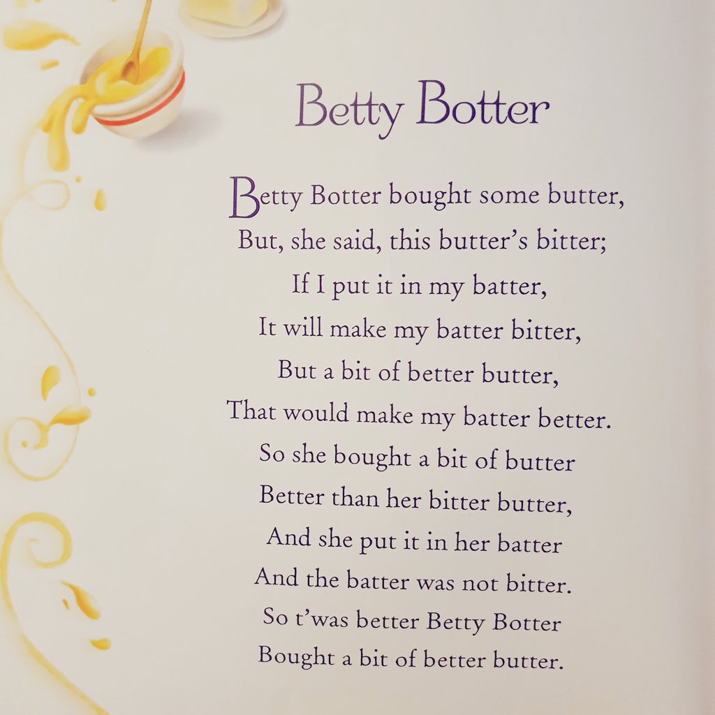 GitteTV's tweet photo. πΆ Betty Botter Tongue Twister πΆ
ππΌππΌππΌ
https://t.co/u270QmSsS4
-----------ππ---------------
#bettybotter #tonguetwister #nurseryrhymes #storytimewithgitte #kidssongs #TwitterFiles #bettybottertonguetwister #readaloud #nurseryrhyme #kidssongs #childrensbooks #kidsbooks https://t.co/BO1IhqQomP