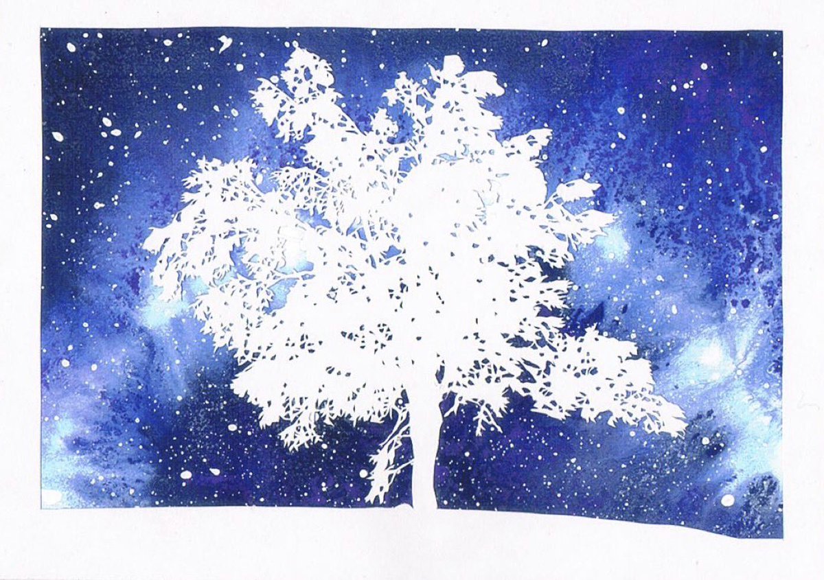 今年度完成した作品を見せあおう人生最高傑作の切り絵作品が 今年度完成した作品を見せあおう人生最高傑作の切り絵作品が