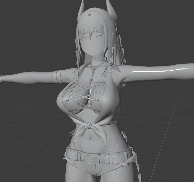 ちょうどいいのでBlenderで少し形を整えてやり直すのだ! 