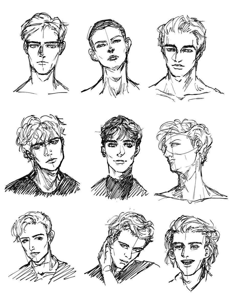 Drawing_human's tweet image. Face study🌝

#drawing #มาอวดโฮมุ้ #facestudy