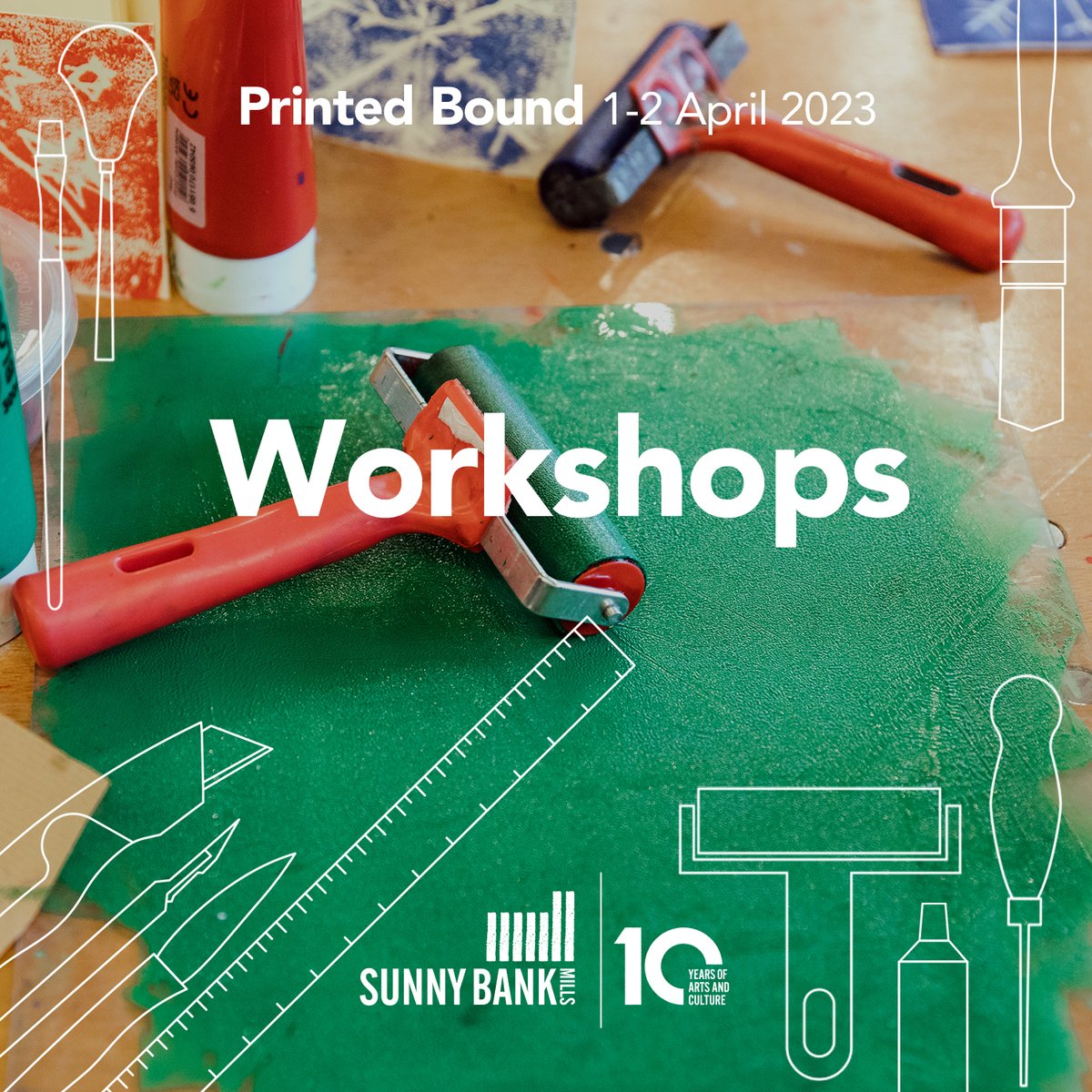 sunnybankmills's tweet photo. Today marks 3 weeks until Printed Bound 2023. Join us for a weekend celebrating the art of printmaking and artists' books with over 40 stalls per day, workshops, demos and more!
More info & tickets > https://t.co/caGtBABJ1C
#SunnyBankMills #Leeds #PrintedBound #PrintFair https://t.co/lHWsI53zJQ