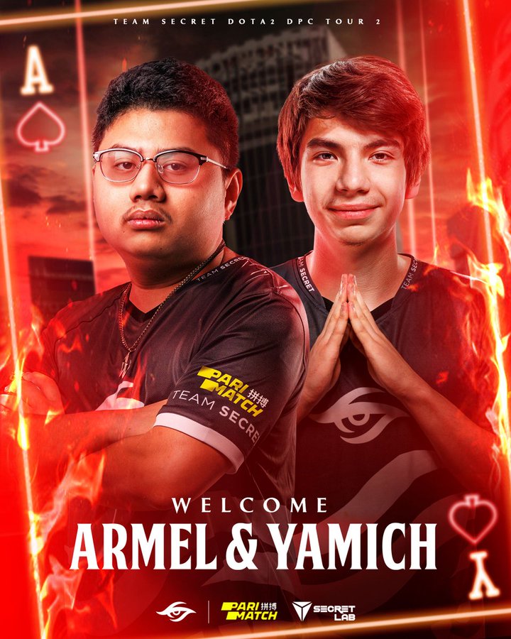 Team Secret signs Armel and yamich to replace Zayac and Resolut1ion —  Escorenews