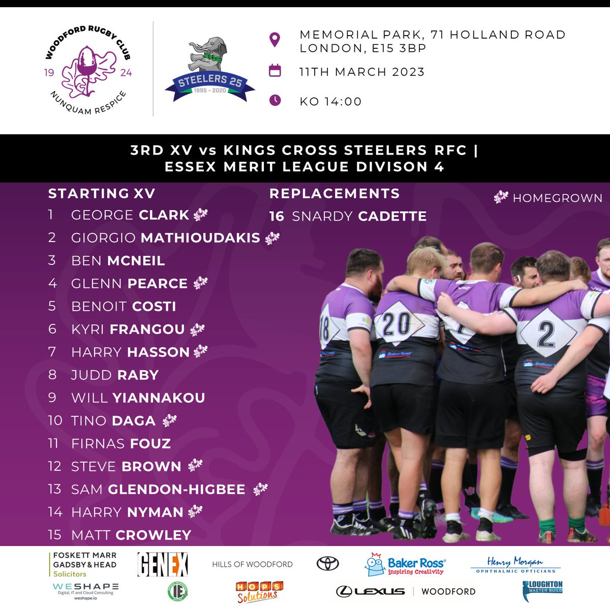 Last game of the season and it's great to see we have three teams out. It is also amazing that 34 of the 55 players selected have come through the Woodford youth system!
#woodfordfamily #coyw #rugby #woodford #woodfordrfc #woodfordrugby #londonrugby #essexrfc #youthrugby