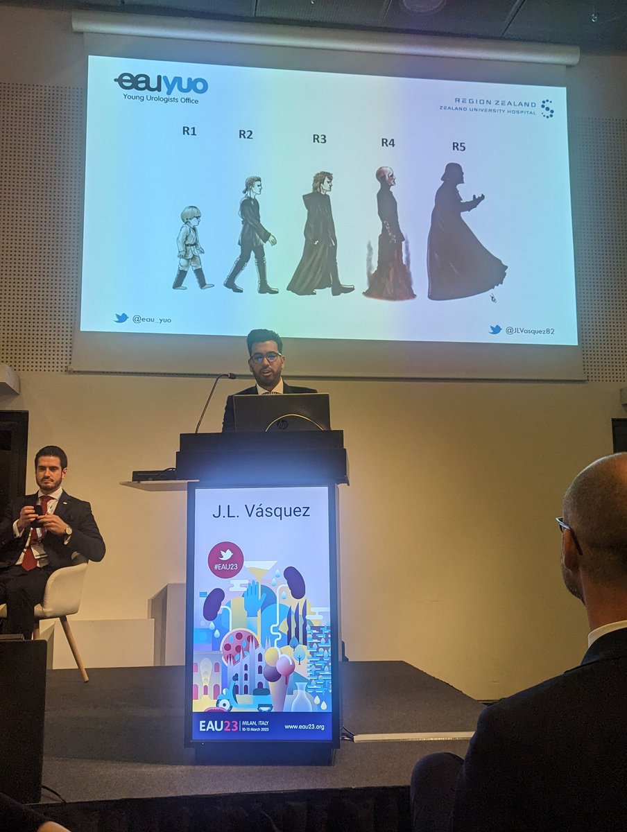 Nature Reviews Urology (@natrevurol) on Twitter photo Starting a petition for more Star Wars at urological conferences. First signee: <a href="/JLVasquez82/">Juan Luis Vásquez</a>, comparing urology residency with the progression from padawan to Jedi to Vader... #EAU23 Starting a petition for more Star Wars at urological conferences. First signee: <a href="/JLVasquez82/">Juan Luis Vásquez</a>, comparing urology residency with the progression from padawan to Jedi to Vader... #EAU23