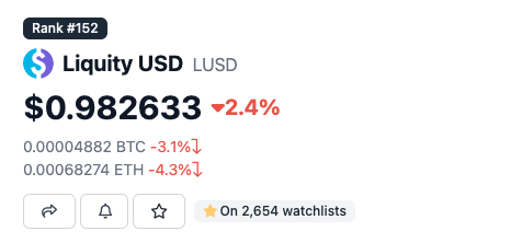 bobbyong's tweet photo. The unstable stablecoins...

We need a proper decentralized stablecoin for situations such as this. All we want is our stablecoin to be $1.00 https://t.co/gSwmQ5HiXv