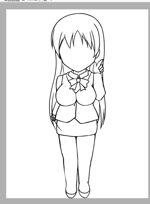 新任先生のSD☆
優香先生も等身は高めでカキカキ〆('ー`)b 