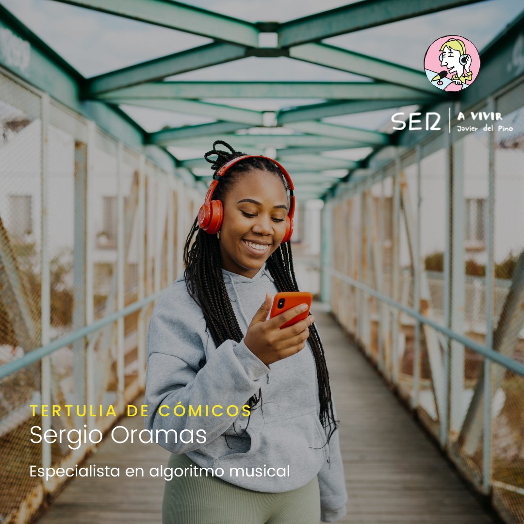 Spotify cada vez sabe mejor lo que quieres escuchar. <a href="/sergiooramas/">Sergio Oramas</a> nos cuenta cómo funciona el algoritmo musical que se encarga de acertar con lo nos apetece oír 🎶

🎼📻 Escucha la entrevista con el compositor EN DIRECTO y en todas las plataformas: cadenaser.com/cadena-ser/a-v…