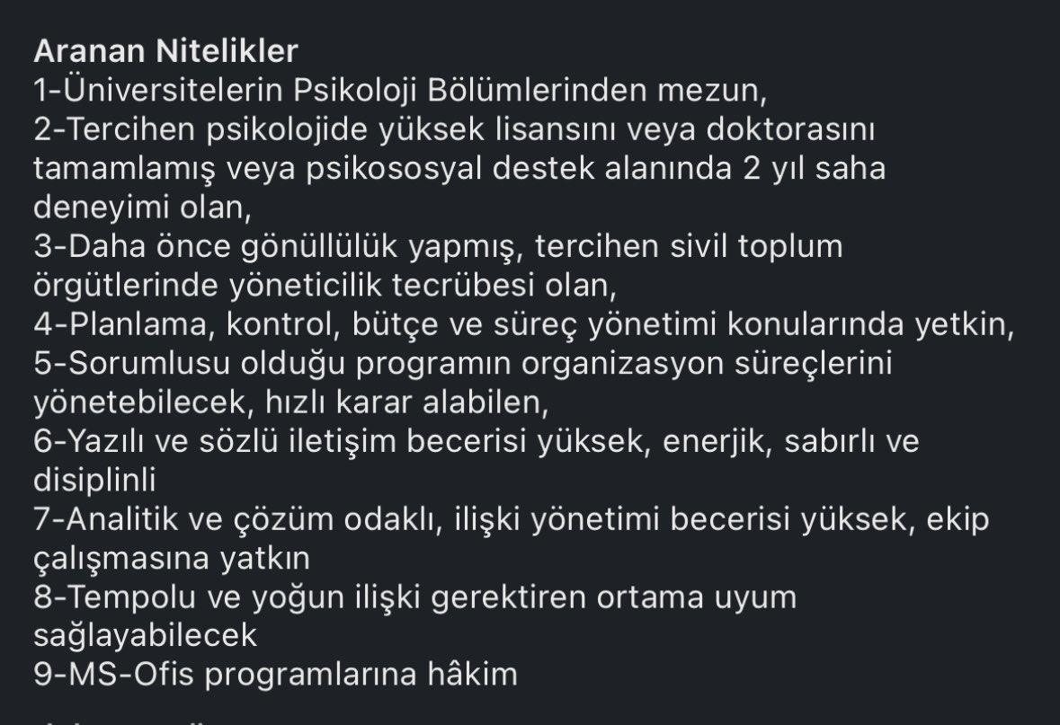 Deprem Psikososyal Dayanışma Ağı (DEPSDA) Projesi kapsamında sahada yürütülen çalışmalarda görev almak üzere Genel Koordinatör ve Merkez Sorumlusu pozisyonları için işe alım yapılacaktır.

Başvuru: linkedin.com/jobs/view/3518…