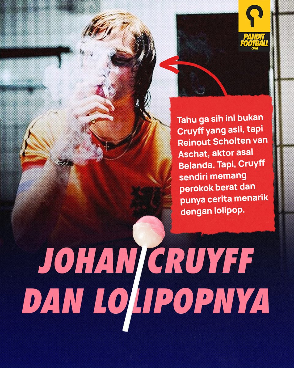 PanditFootball.com on Twitter: "Johan Cruyff pernah jadi perokok berat