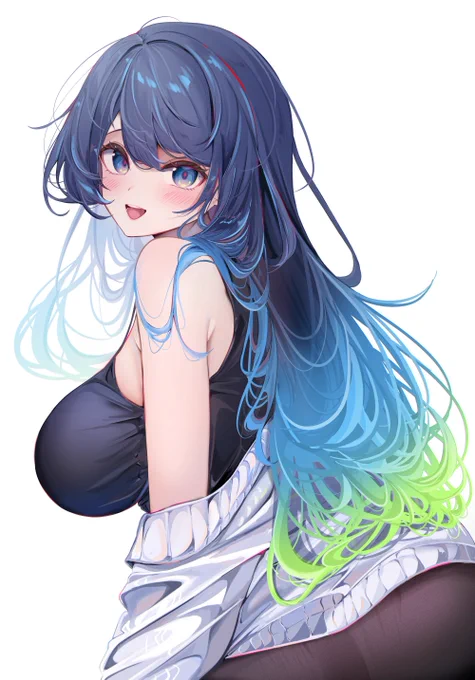 青髪少女 